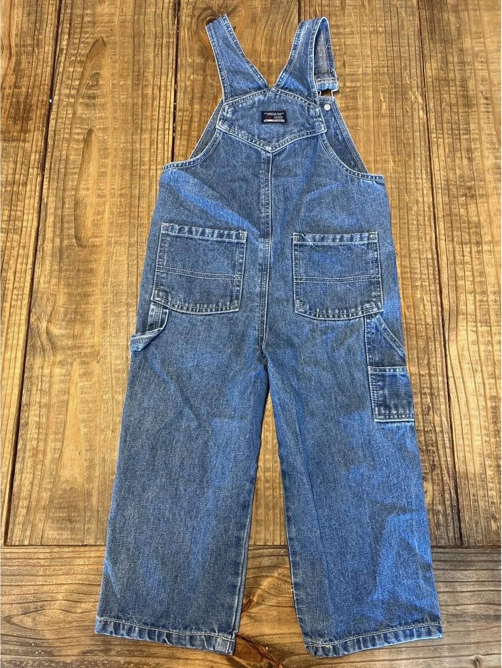 Vintage y2K The Children's Place Boys Denim Overalls 4T Boys Girls Toddler Kids